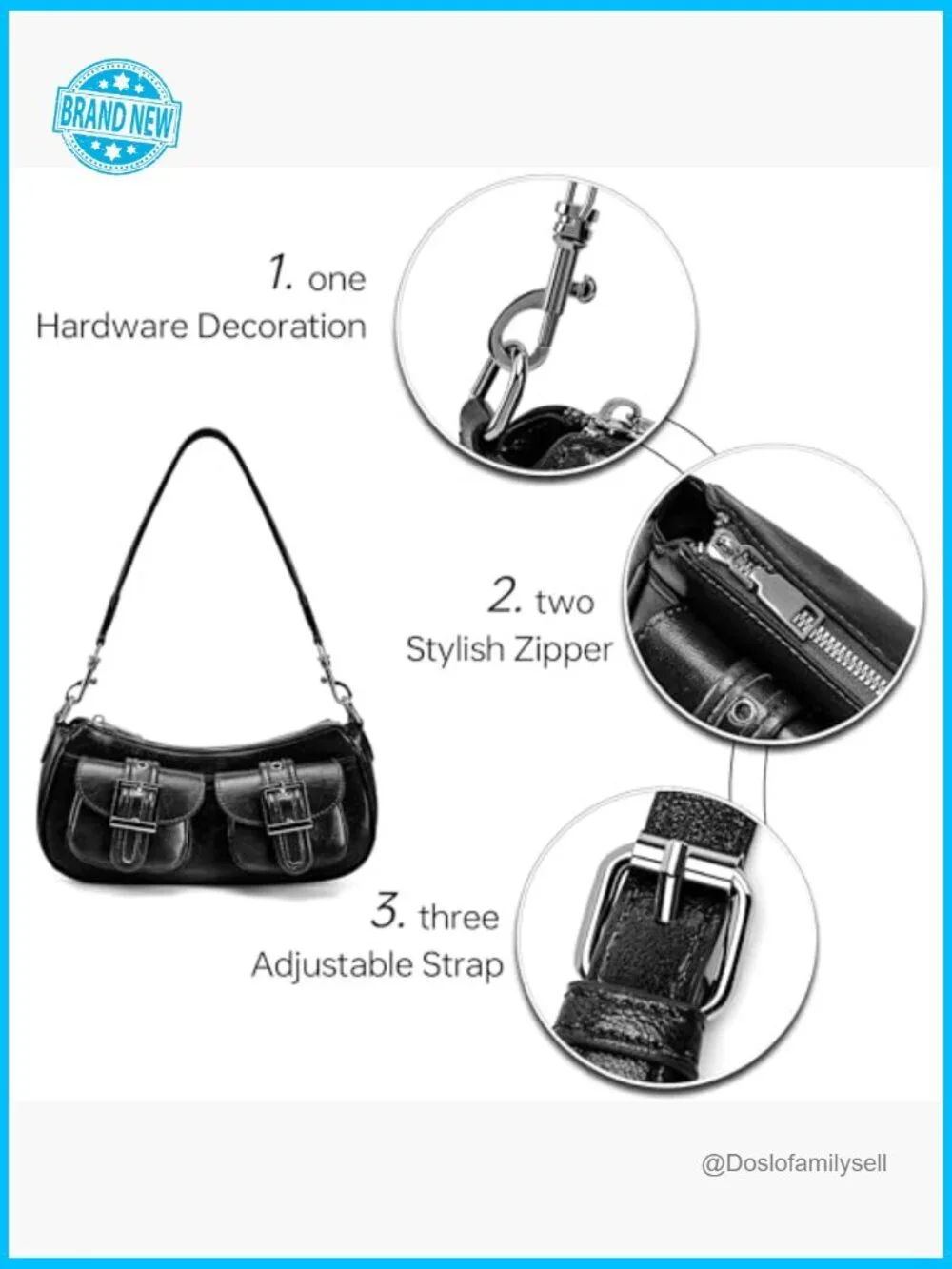 Vintage Y2K Hobo Shoulder Bag Convertible Crossbody Faux Leather Retro